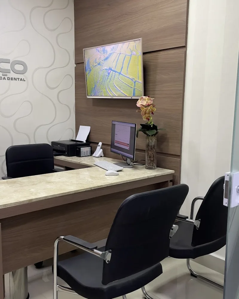 Balcão de atendimento da recepção